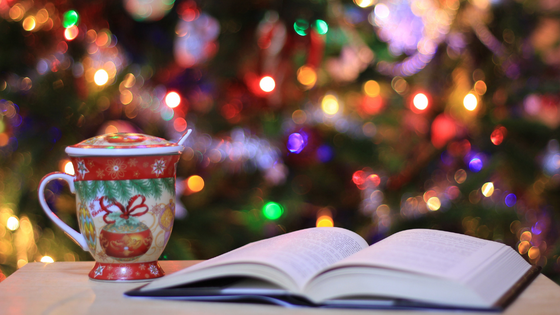 festive book and hot chocolate by Andreea Radu on Unsplash