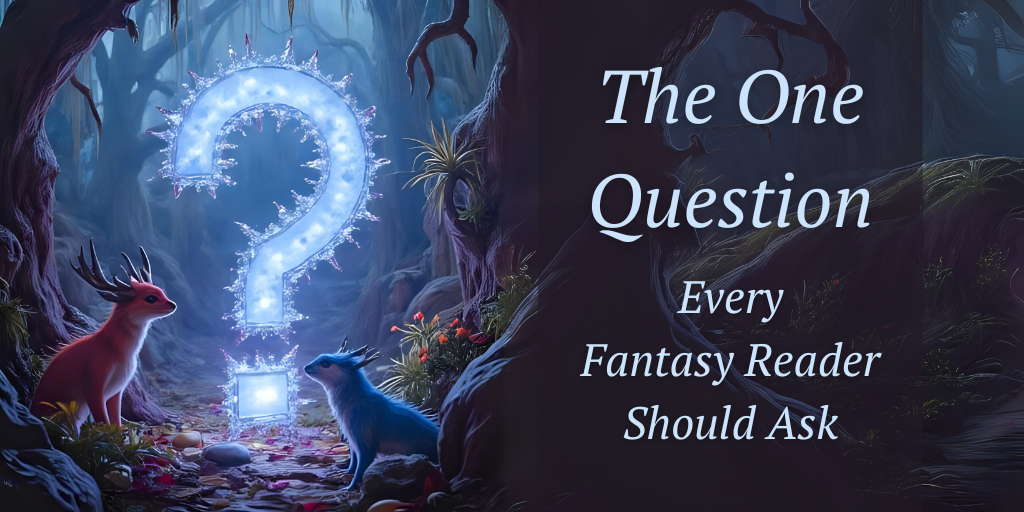 glowing question mark in a magical forest the one question every fantasy reader should ask